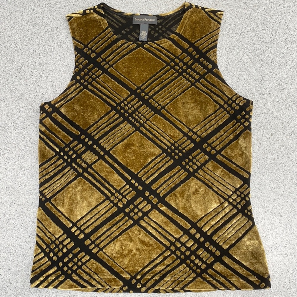 Banana Republic Velvet Top. Small. Sleeveless.